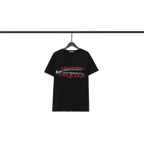 Alexander McQueen T-shirts Short Sleeved For Unisex #960501 $32.00 USD, Wholesale Replica Alexander McQueen T-shirts