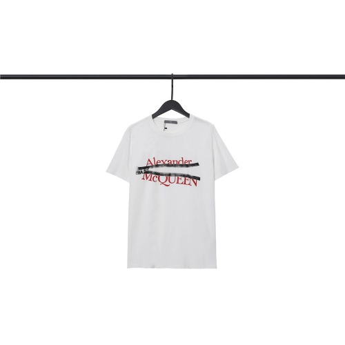 Alexander McQueen T-shirts Short Sleeved For Unisex #960502 $32.00 USD, Wholesale Replica Alexander McQueen T-shirts