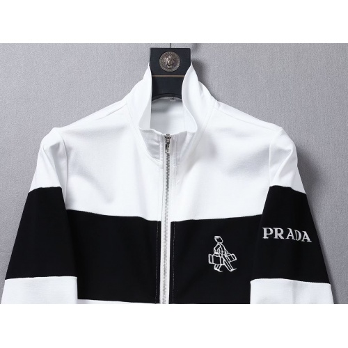 Replica Prada Tracksuits Long Sleeved For Men #960987 $82.00 USD for Wholesale