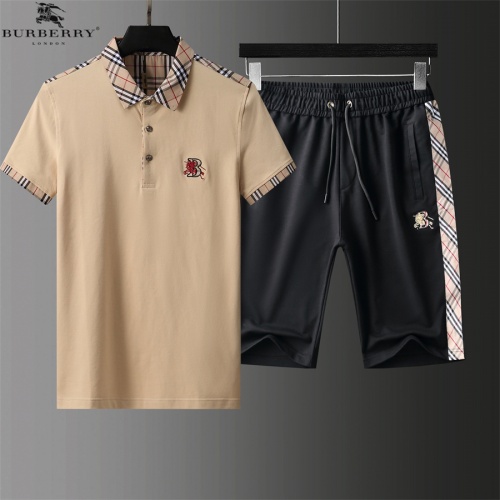 Burberry Tracksuits Short Sleeved For Men #961065 $72.00 USD, Wholesale Replica Burberry Tracksuits