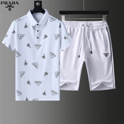 Prada Tracksuits Short Sleeved For Men #961071