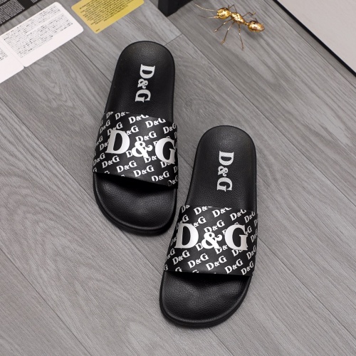 Replica Dolce & Gabbana D&G Slippers For Men #961209 $40.00 USD for Wholesale