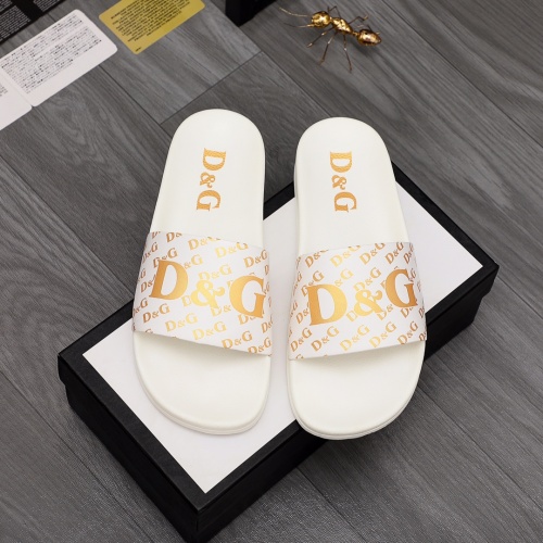 Dolce &amp; Gabbana D&amp;G Slippers For Men #961212 $40.00 USD, Wholesale Replica Dolce &amp; Gabbana D&amp;G Slippers