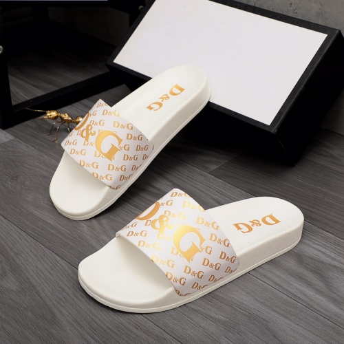 Replica Dolce & Gabbana D&G Slippers For Men #961212 $40.00 USD for Wholesale