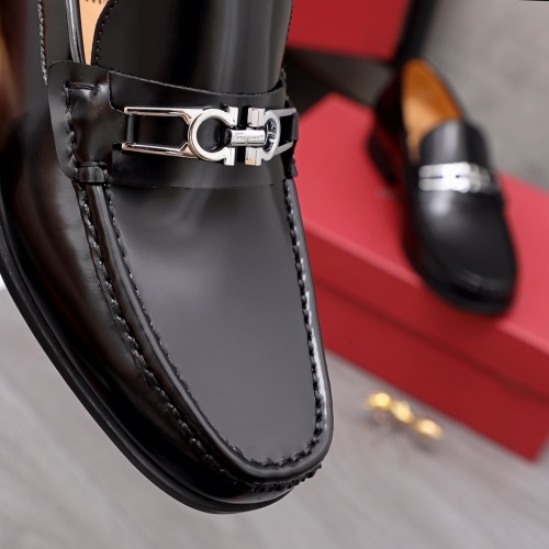 Replica Salvatore Ferragamo Leather Shoes For Men #961301 $85.00 USD for Wholesale