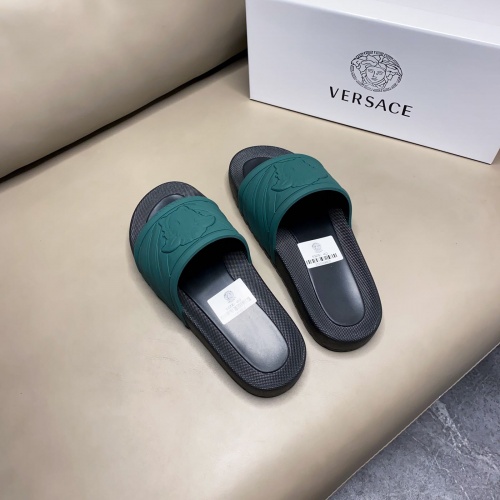Replica Versace Slippers For Men #961368 $42.00 USD for Wholesale
