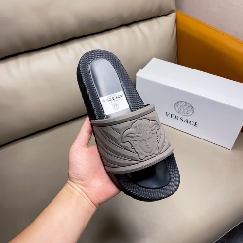 Replica Versace Slippers For Men #961369 $42.00 USD for Wholesale
