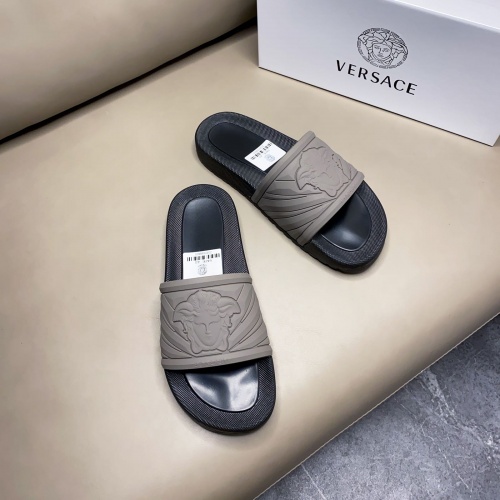 Replica Versace Slippers For Men #961369 $42.00 USD for Wholesale