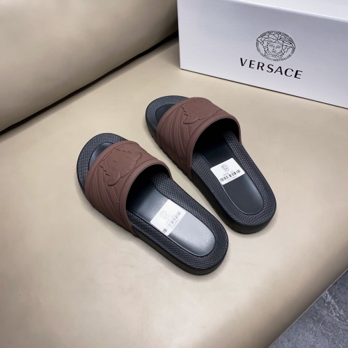 Replica Versace Slippers For Men #961372 $42.00 USD for Wholesale