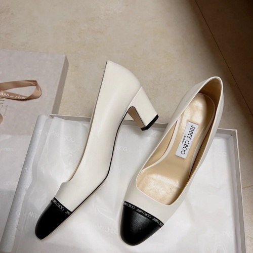 Replica Jimmy Choo High-Heeled Shoes For Women #961950 $76.00 USD for Wholesale