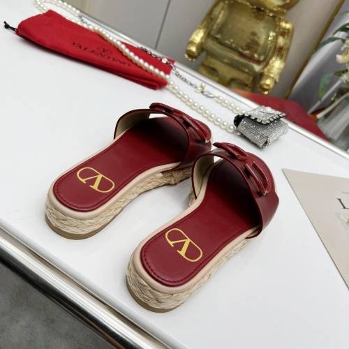 Replica Valentino Slippers For Women #962033 $76.00 USD for Wholesale