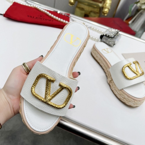 Replica Valentino Slippers For Women #962036 $76.00 USD for Wholesale