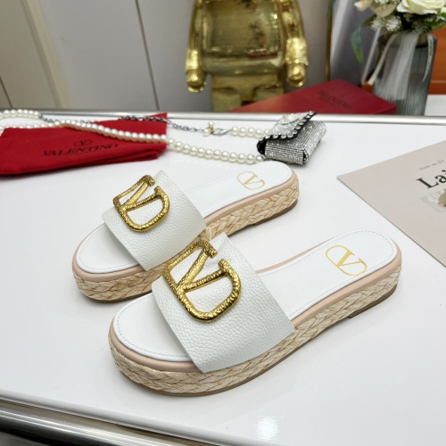 Replica Valentino Slippers For Women #962036 $76.00 USD for Wholesale