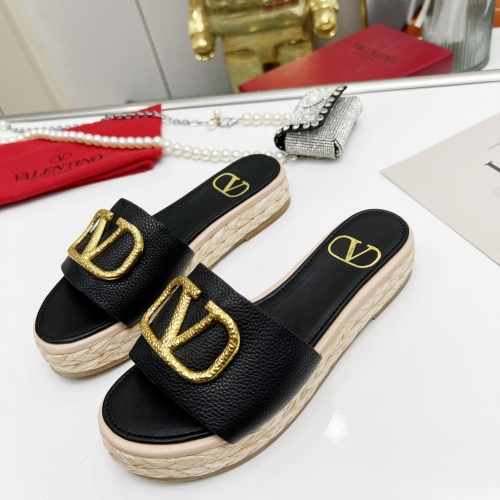 Replica Valentino Slippers For Women #962037 $76.00 USD for Wholesale