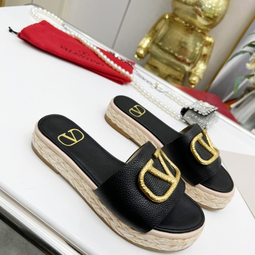 Replica Valentino Slippers For Women #962037 $76.00 USD for Wholesale