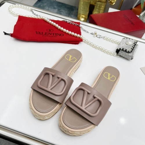 Valentino Slippers For Women #962040 $76.00 USD, Wholesale Replica Valentino Slippers