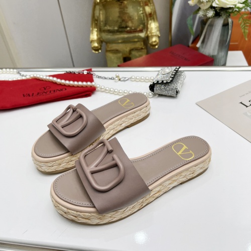 Replica Valentino Slippers For Women #962040 $76.00 USD for Wholesale