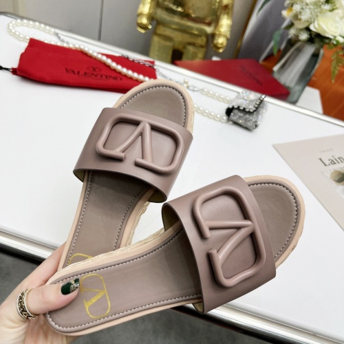 Replica Valentino Slippers For Women #962040 $76.00 USD for Wholesale