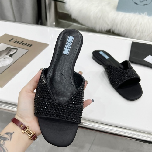 Replica Prada Slippers For Women #962058 $82.00 USD for Wholesale