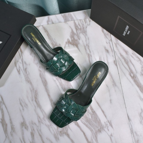 Replica Yves Saint Laurent YSL Slippers For Women #962061 $72.00 USD for Wholesale