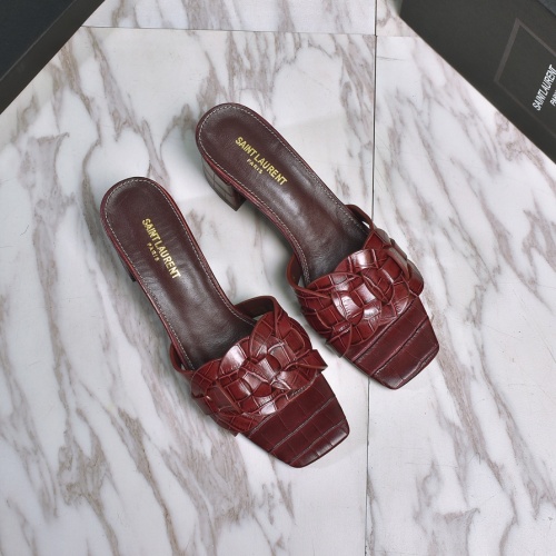 Replica Yves Saint Laurent YSL Slippers For Women #962063 $72.00 USD for Wholesale
