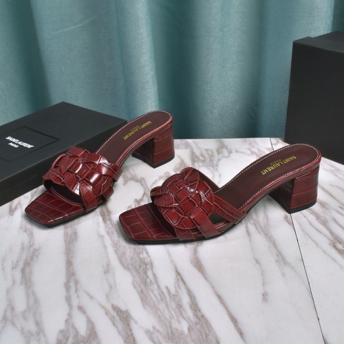 Replica Yves Saint Laurent YSL Slippers For Women #962063 $72.00 USD for Wholesale