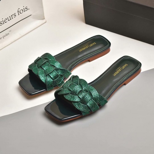 Replica Yves Saint Laurent YSL Slippers For Women #962085 $80.00 USD for Wholesale