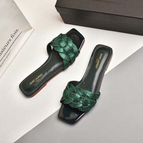 Replica Yves Saint Laurent YSL Slippers For Women #962085 $80.00 USD for Wholesale