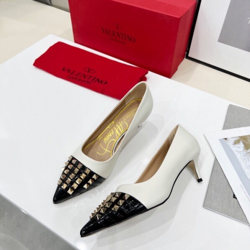Valentino High-Heeled Shoes For Women #962125 $80.00 USD, Wholesale Replica Valentino High-Heeled Shoes