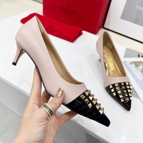 Replica Valentino High-Heeled Shoes For Women #962126 $80.00 USD for Wholesale