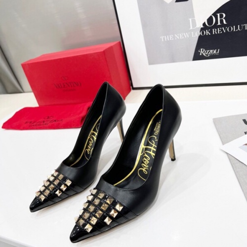 Replica Valentino High-Heeled Shoes For Women #962129 $80.00 USD for Wholesale