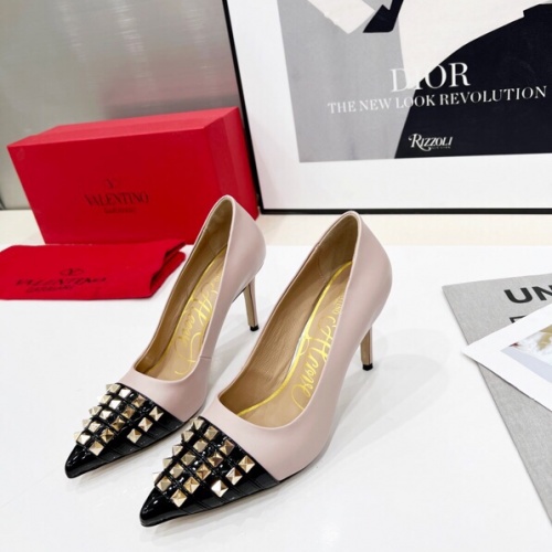 Replica Valentino High-Heeled Shoes For Women #962131 $80.00 USD for Wholesale