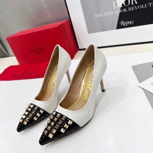 Replica Valentino High-Heeled Shoes For Women #962132 $80.00 USD for Wholesale