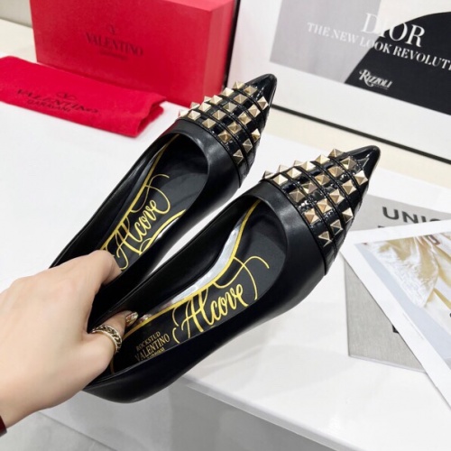 Replica Valentino Flat Shoes For Women #962133 $80.00 USD for Wholesale