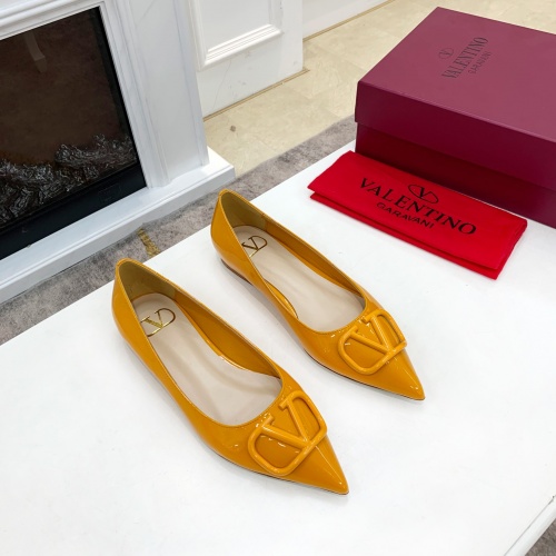 Replica Valentino Flat Shoes For Women #962156 $82.00 USD for Wholesale