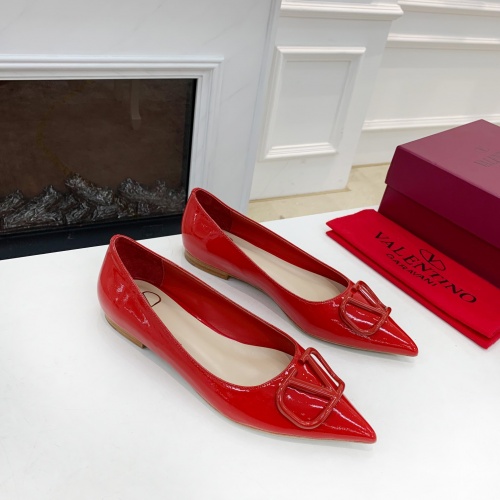 Replica Valentino Flat Shoes For Women #962159 $82.00 USD for Wholesale