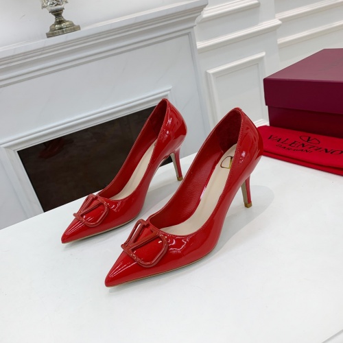 Replica Valentino High-Heeled Shoes For Women #962195 $82.00 USD for Wholesale
