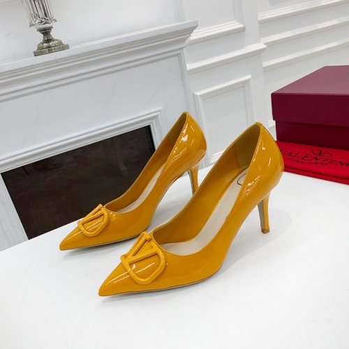 Replica Valentino High-Heeled Shoes For Women #962197 $82.00 USD for Wholesale