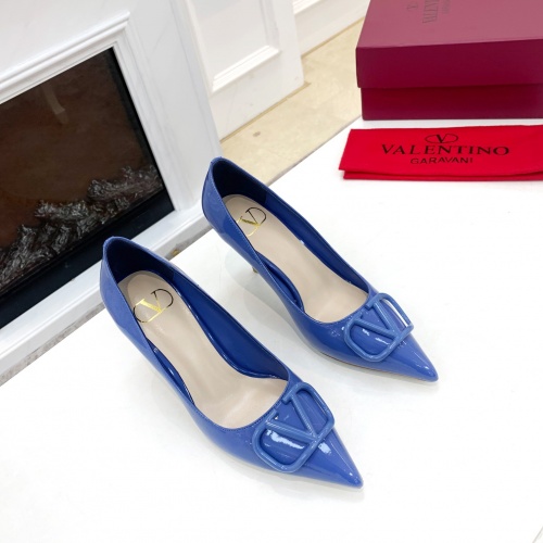 Replica Valentino High-Heeled Shoes For Women #962198 $82.00 USD for Wholesale