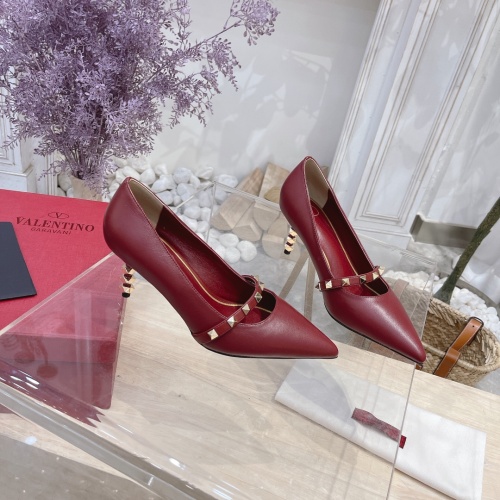 Replica Valentino High-Heeled Shoes For Women #962205 $85.00 USD for Wholesale