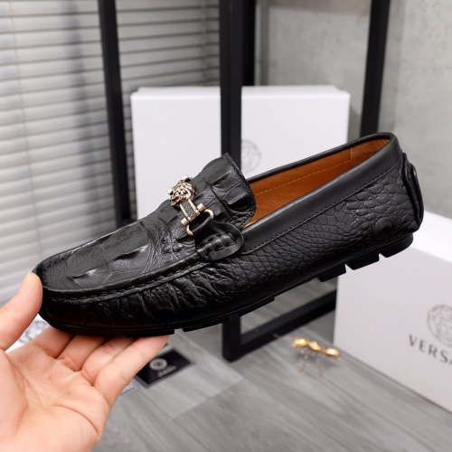 Replica Versace Leather Shoes For Men #962412 $68.00 USD for Wholesale