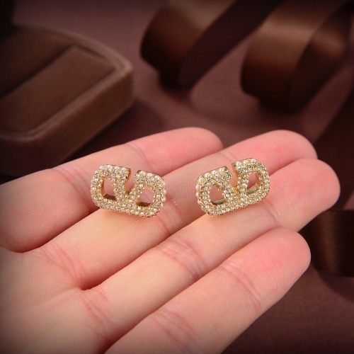 Replica Valentino Earrings For Women #962455 $32.00 USD for Wholesale