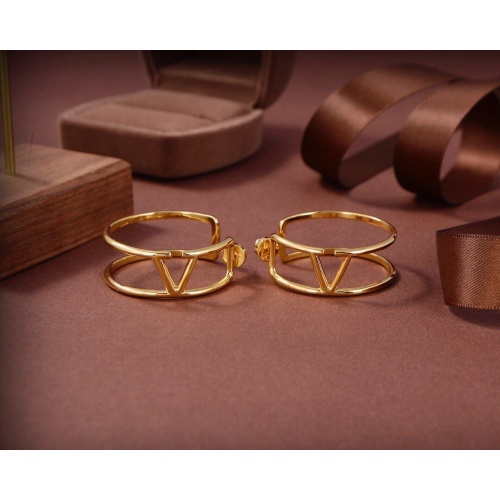 Replica Valentino Earrings For Women #962456 $32.00 USD for Wholesale