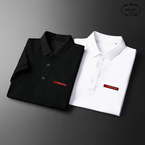 Replica Prada T-Shirts Short Sleeved For Men #962976 $38.00 USD for Wholesale