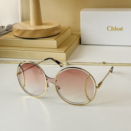 Chloe AAA Quality Sunglasses #963069 $56.00 USD, Wholesale Replica Chloe AAA Quality Sunglasses