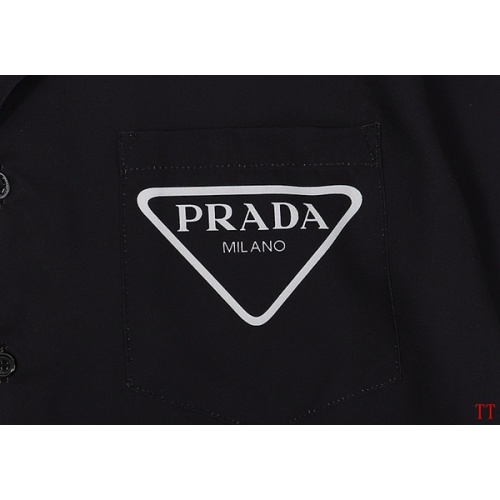 Replica Prada Shirts Short Sleeved For Men #963074 $32.00 USD for Wholesale