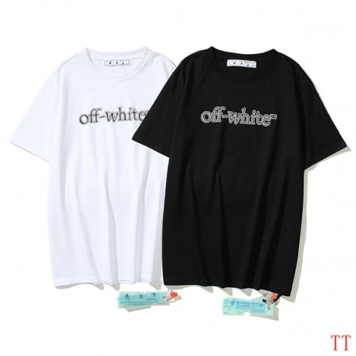 Replica Off-White T-Shirts Short Sleeved For Unisex #963198 $29.00 USD for Wholesale