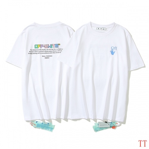 Replica Off-White T-Shirts Short Sleeved For Unisex #963230 $29.00 USD for Wholesale