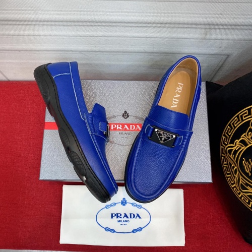 Prada Leather Shoes For Men #963460 $88.00 USD, Wholesale Replica Prada Leather Shoes