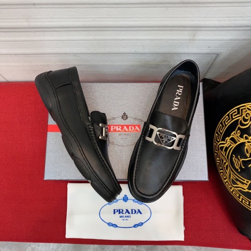 Prada Leather Shoes For Men #963464 $88.00 USD, Wholesale Replica Prada Leather Shoes